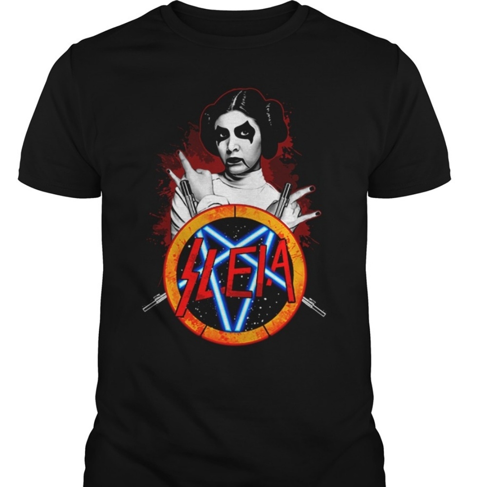 Star Wars Slayer Metal Princess Leia Goth Shirt